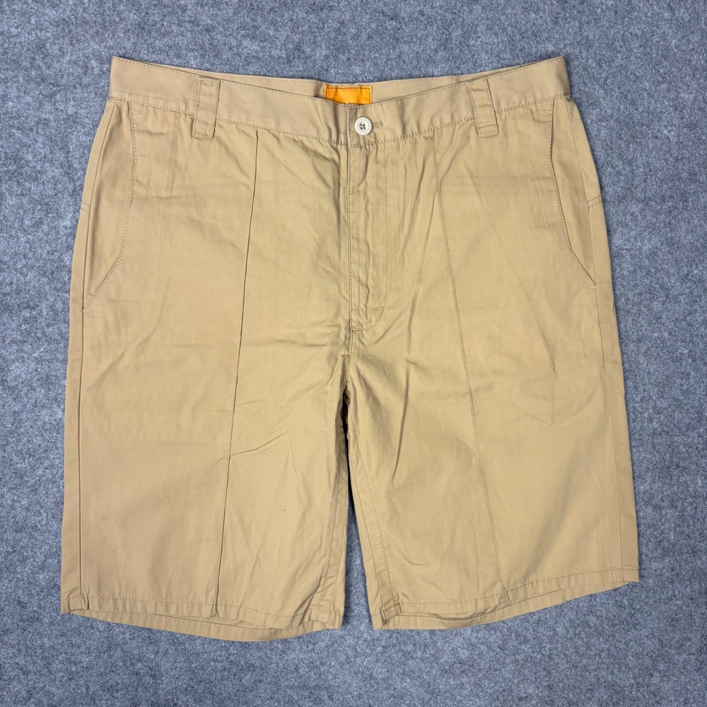 Field & Stream Men Khaki Shorts Size 34 Tan Cotton Outdoor Hiking Fishing Casual